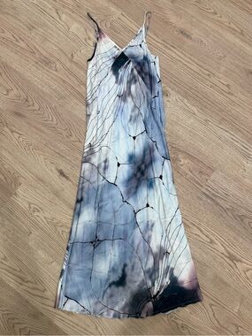 “KES” 100% Silk Slip Dress